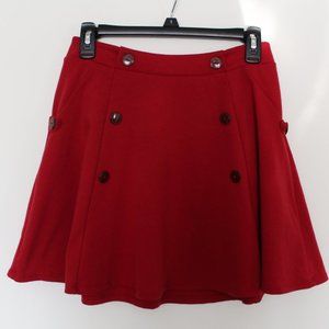 Red Skirt with Buttons